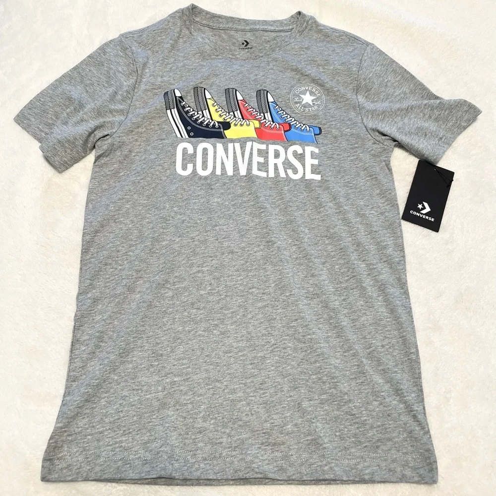 NWT Big Boy’s Converse Sneakers Graphic Short Sleeve T-Shirt